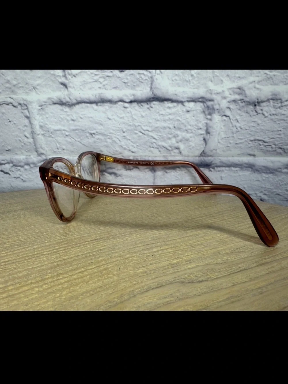 Coach Eyeglasses HC 6181 5656 Transparent Pink Ombre Semi Cat Eye